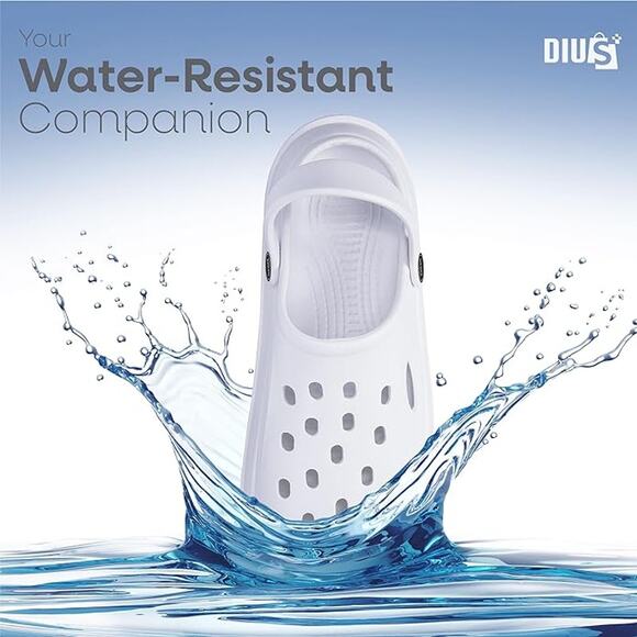 DIUS Clogs for Women and Men Waterproof Elastic EVA Comfortable Breathable Clogs - Picture 5 of 6